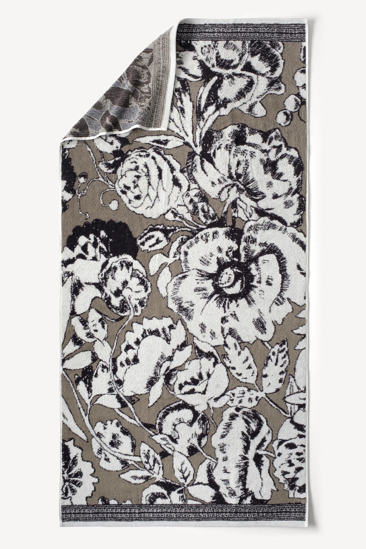 Caressa İpliği Boyalı 2'li Banyo Havlusu Seti Taş - CHERX