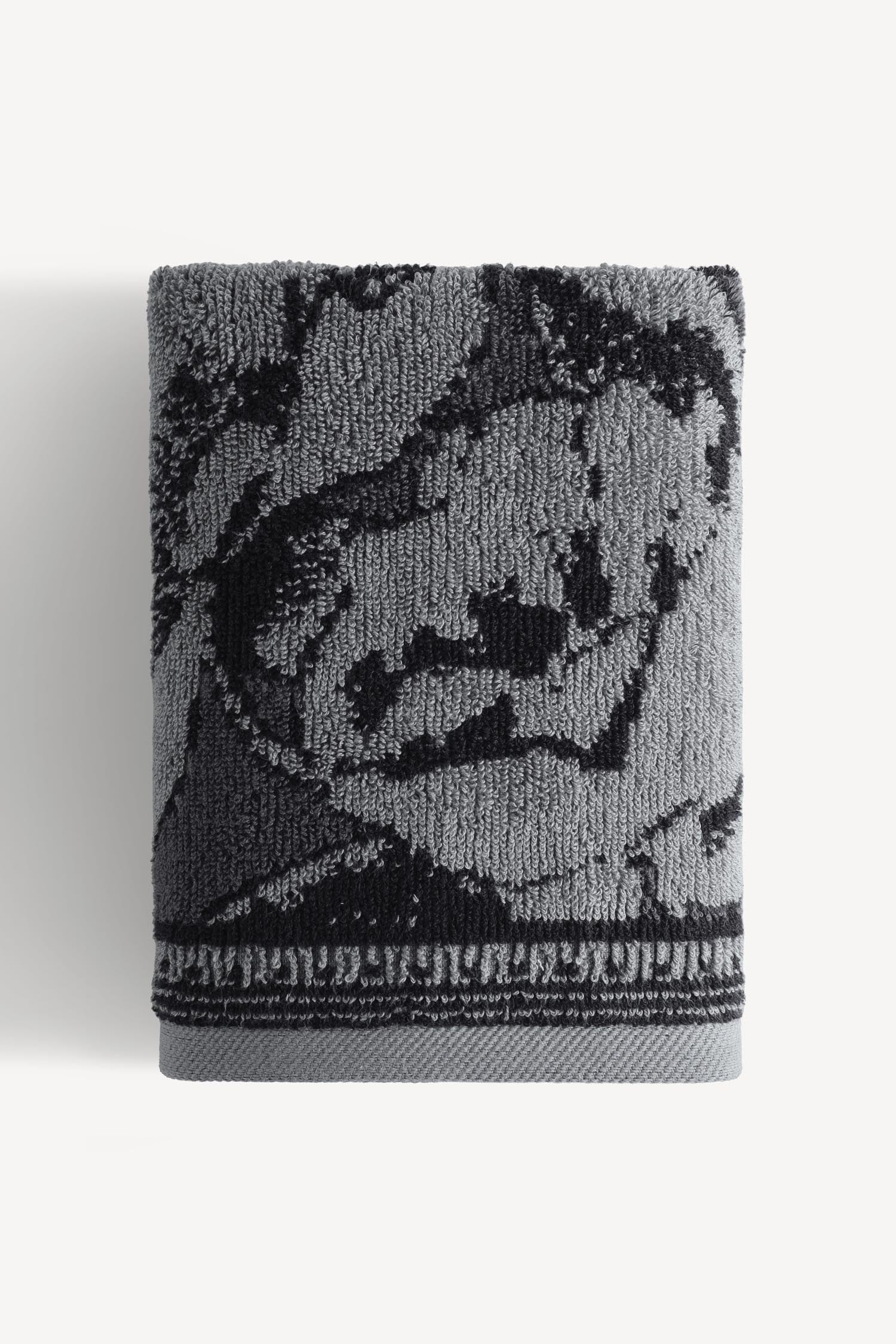 Caressa İpliği Boyalı 4’lü El Havlusu Seti Antrasit - CHERX