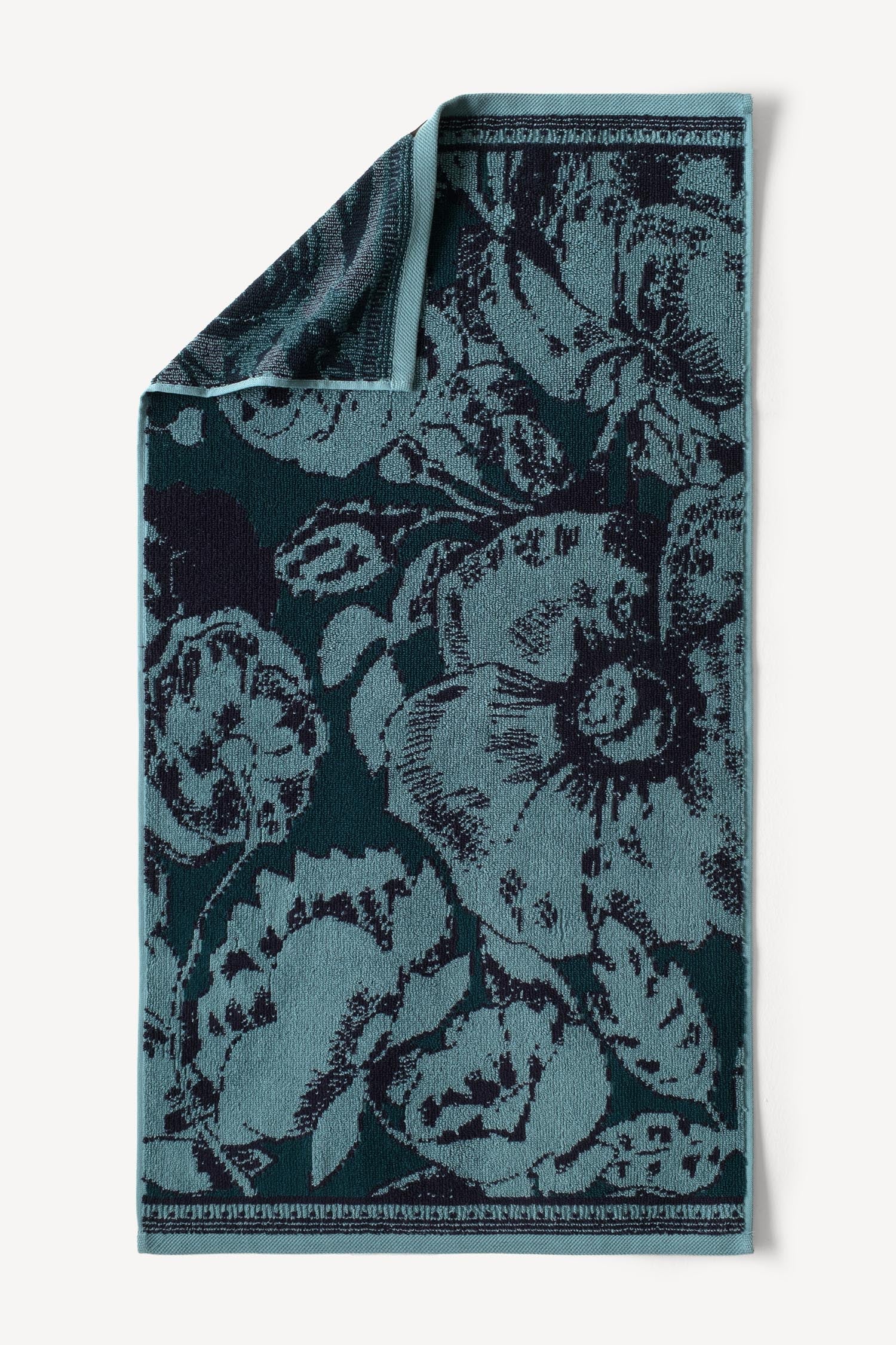 Caressa İpliği Boyalı 4’lü El Havlusu Seti Petrol - CHERX