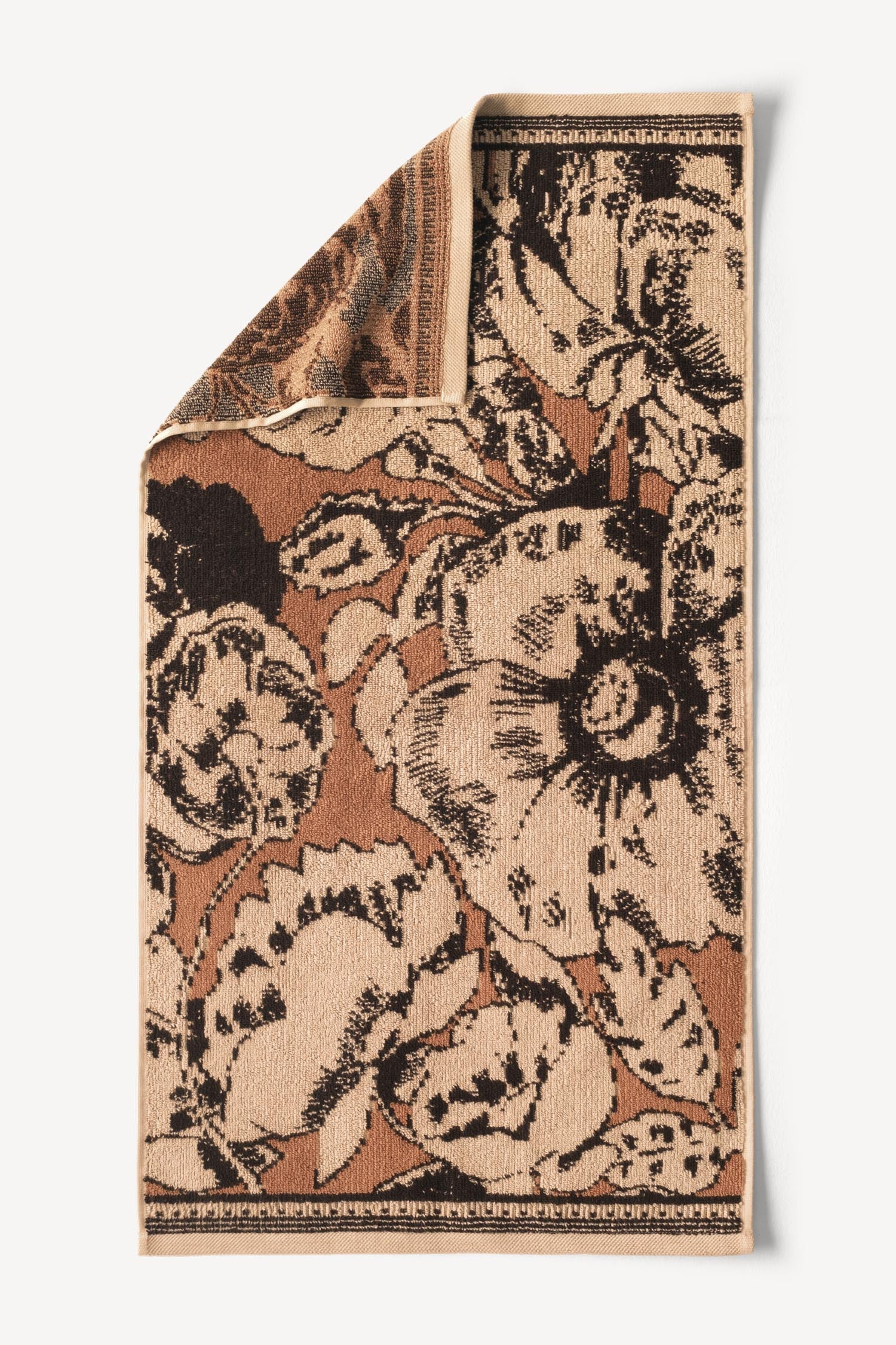 Caressa İpliği Boyalı El Havlusu Karamel - CHERX