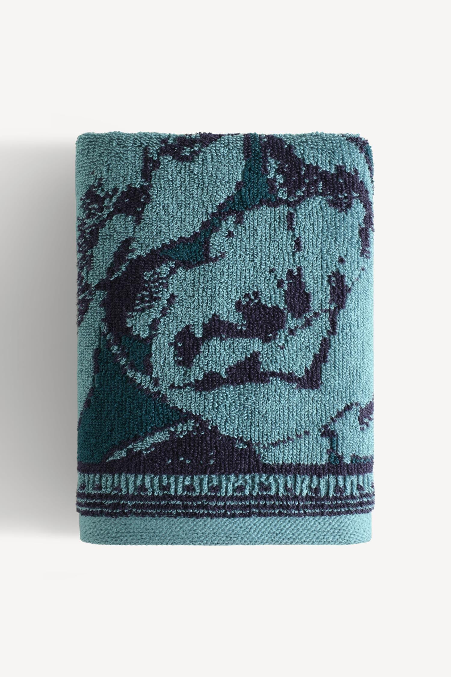 Caressa İpliği Boyalı El Havlusu Petrol - CHERX