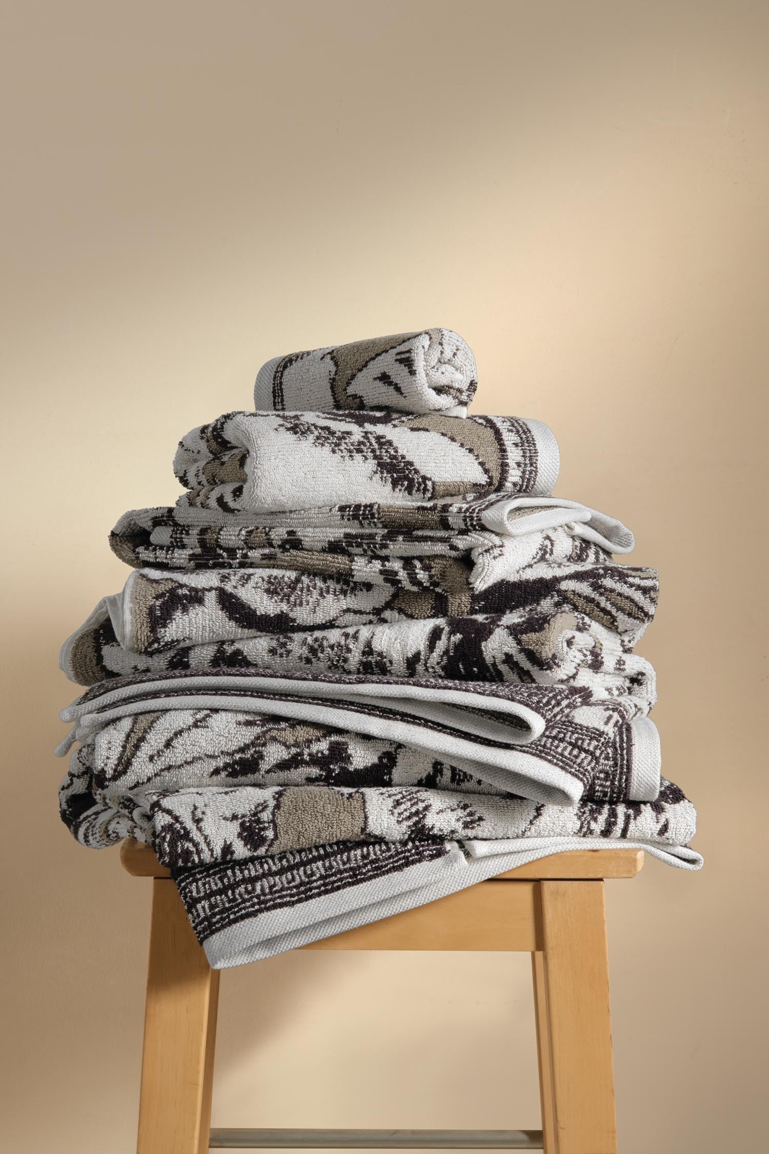 Caressa İpliği Boyalı El Havlusu Taş - CHERX