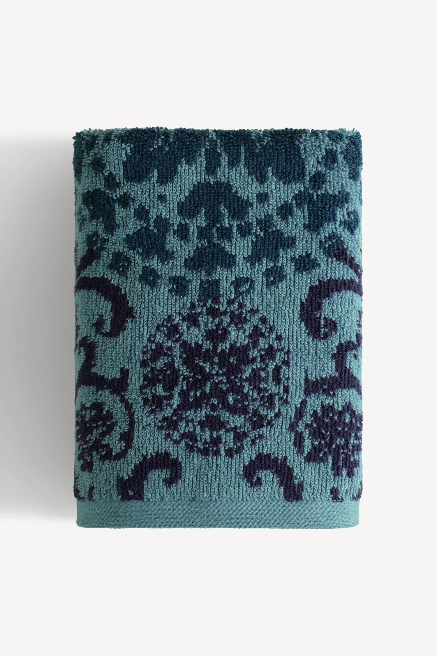 Matilda İpliği Boyalı 4’lü El Havlusu Seti Petrol - CHERX