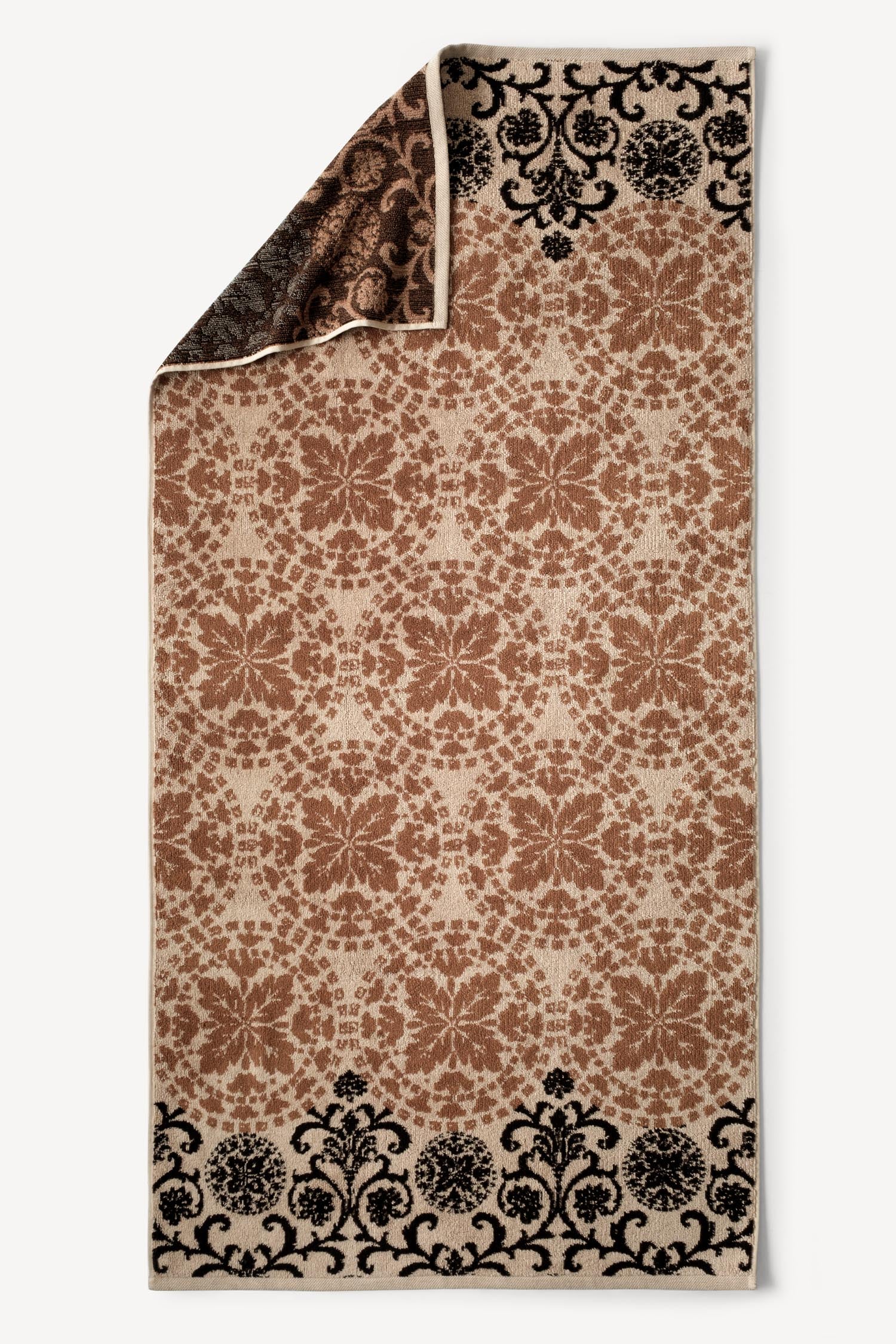 Matilda İpliği Boyalı Banyo Havlusu Karamel - CHERX