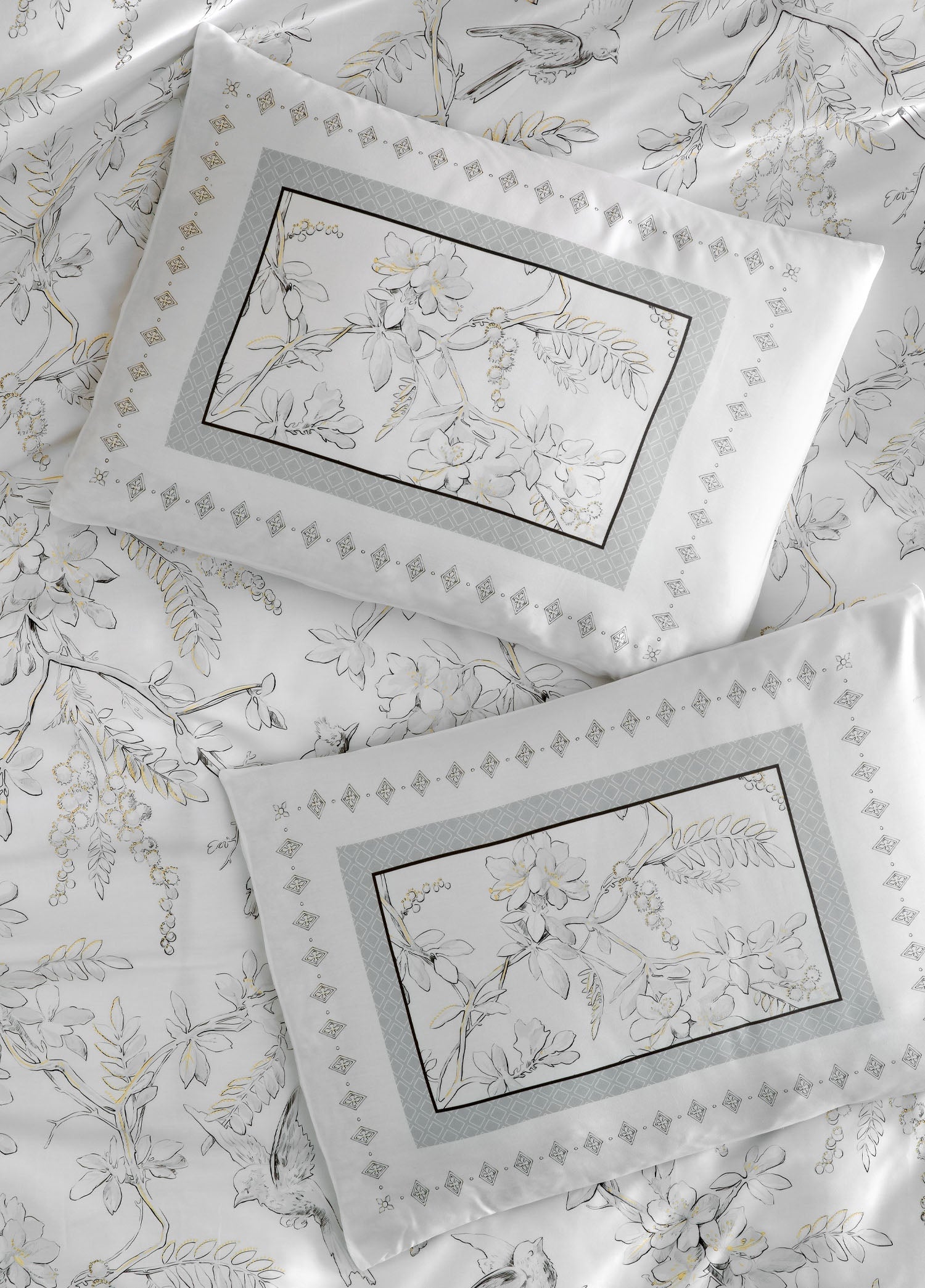 Pamuk Saten Nevresim Takımı Morris - CHERX