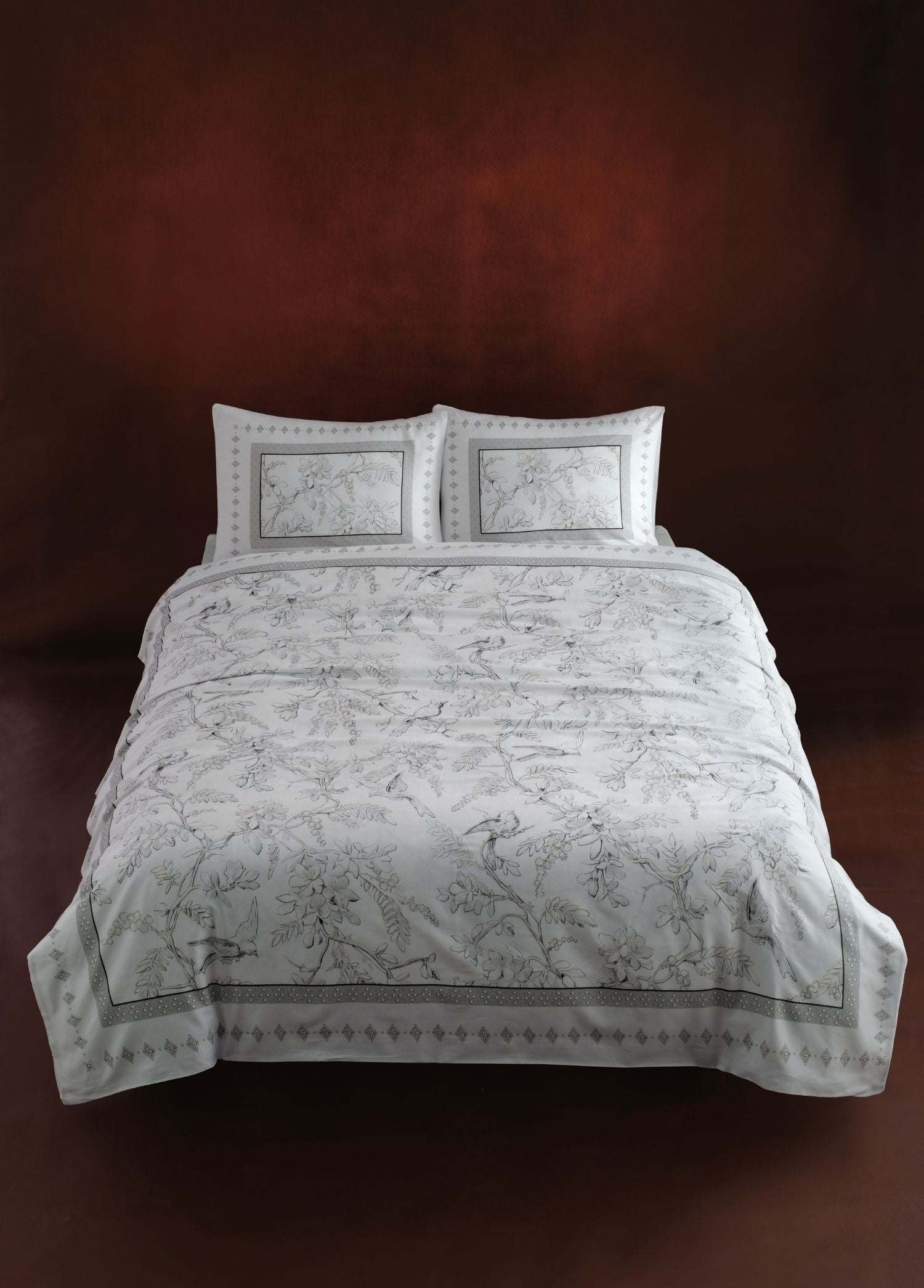 Pamuk Saten Nevresim Takımı Morris - CHERX