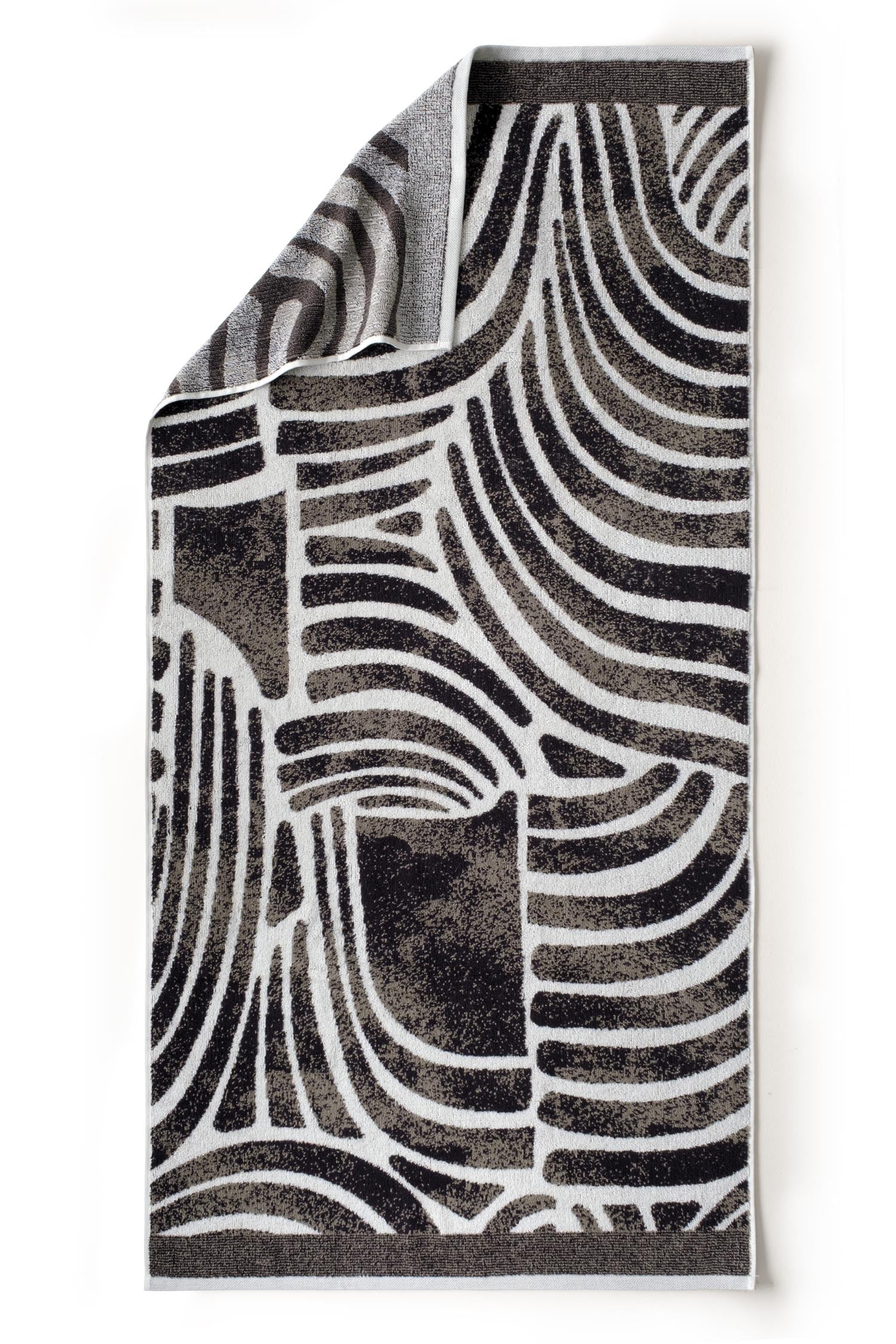 Pluma İpliği Boyalı 2'li Banyo Havlusu Seti Taş - CHERX