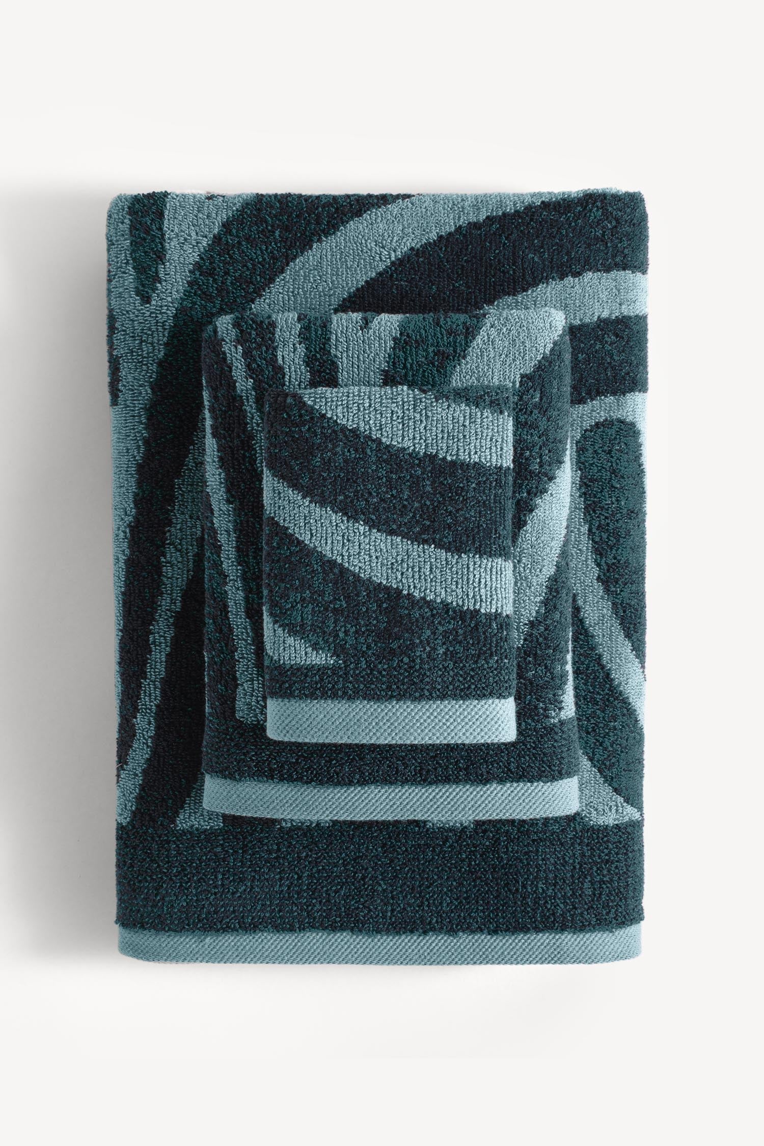 Pluma İpliği Boyalı 3'lü Havlu Seti Petrol - CHERX