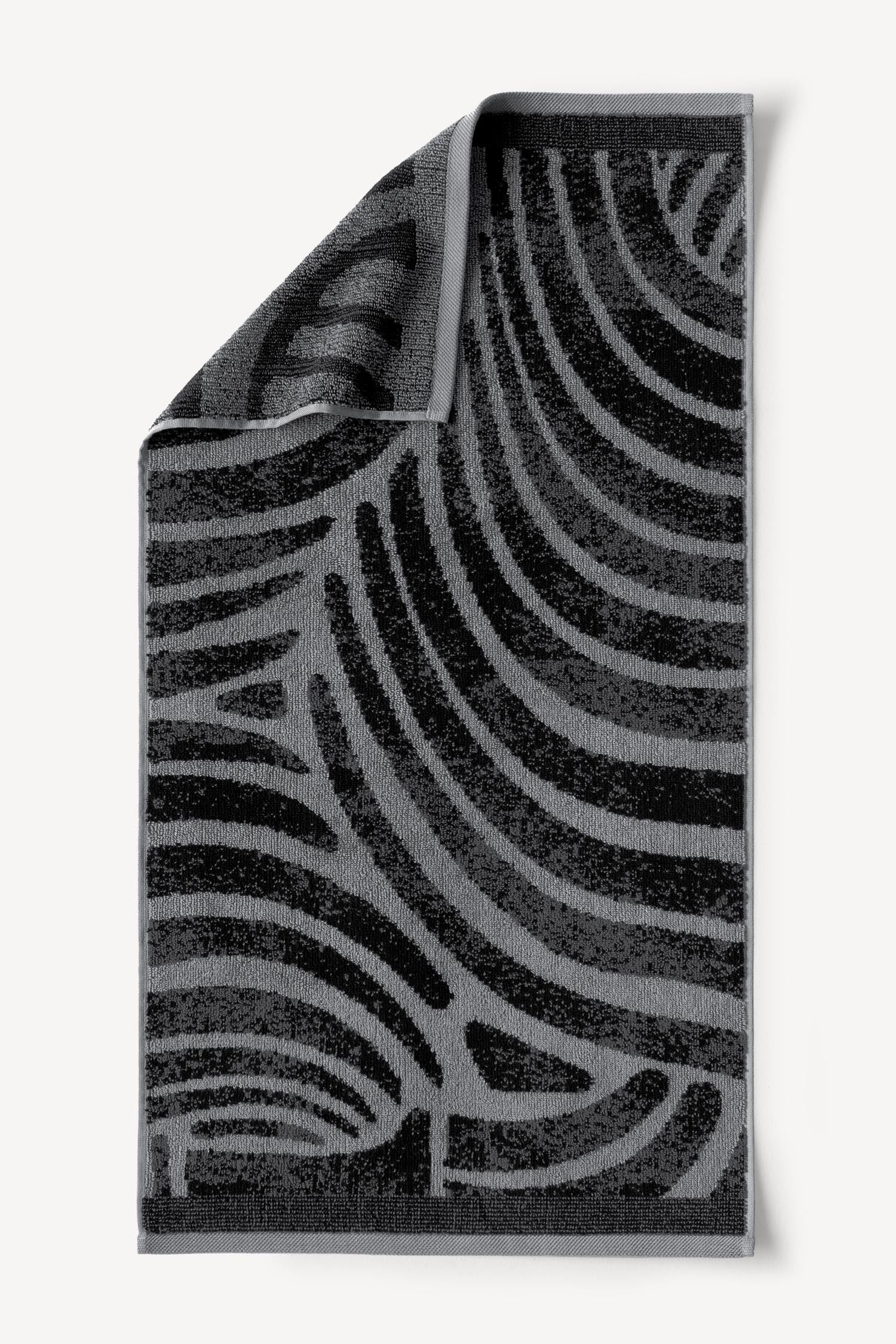 Pluma İpliği Boyalı 4’lü El Havlusu Seti Antrasit - CHERX