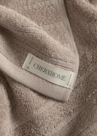 Serafina 3'lü Havlu Seti Açık Kahve - CHERX