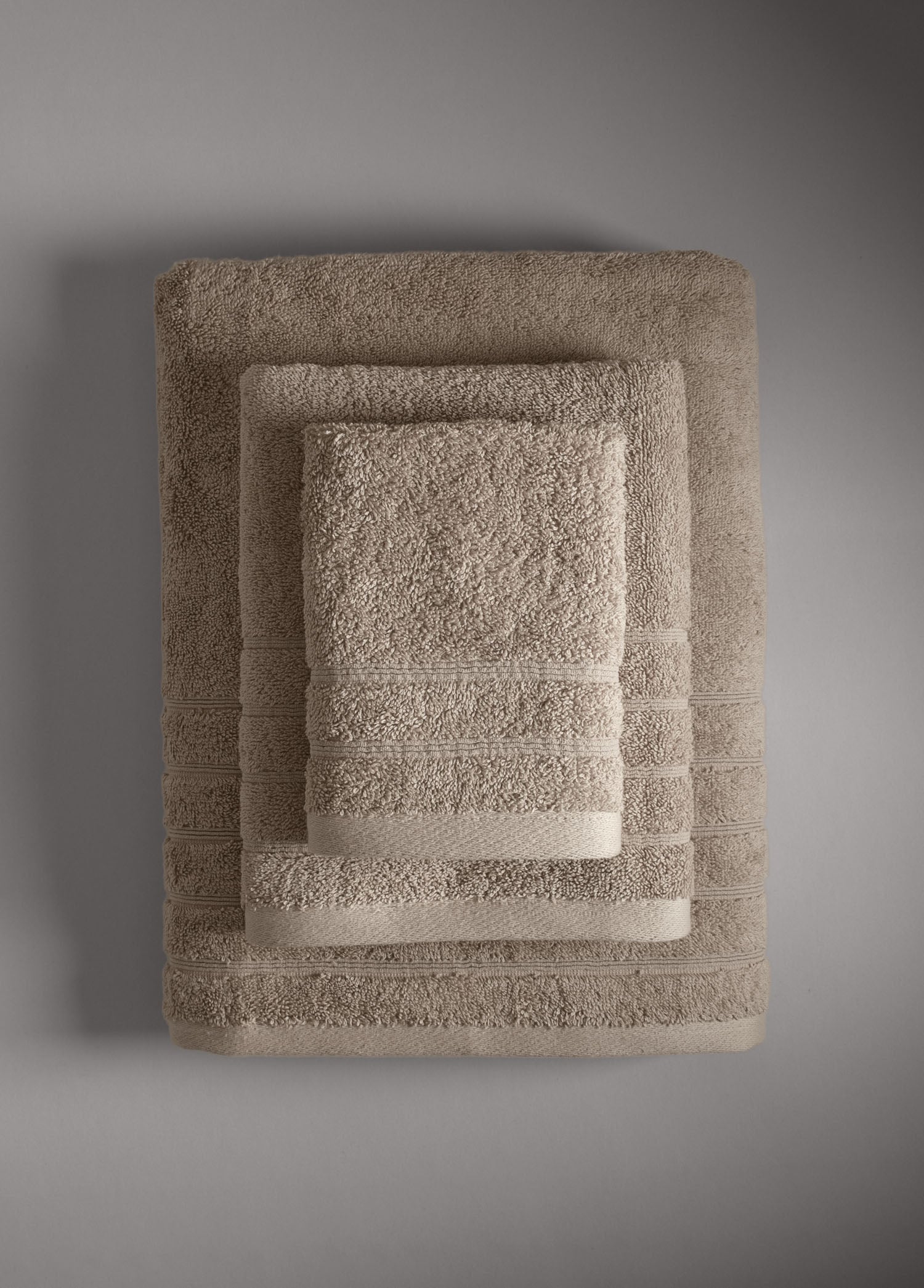 Serafina 3'lü Havlu Seti Açık Kahve - CHERX