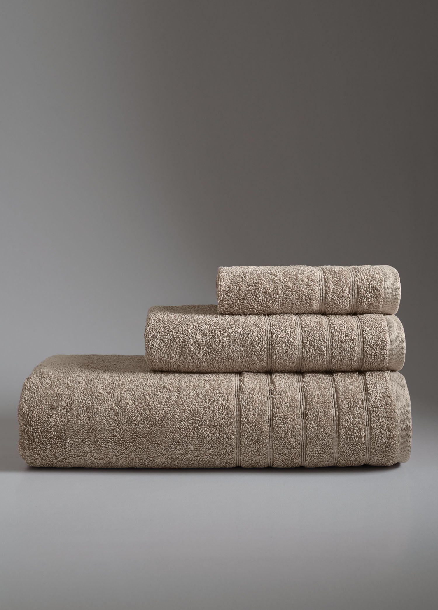 Serafina 3'lü Havlu Seti Açık Kahve - CHERX