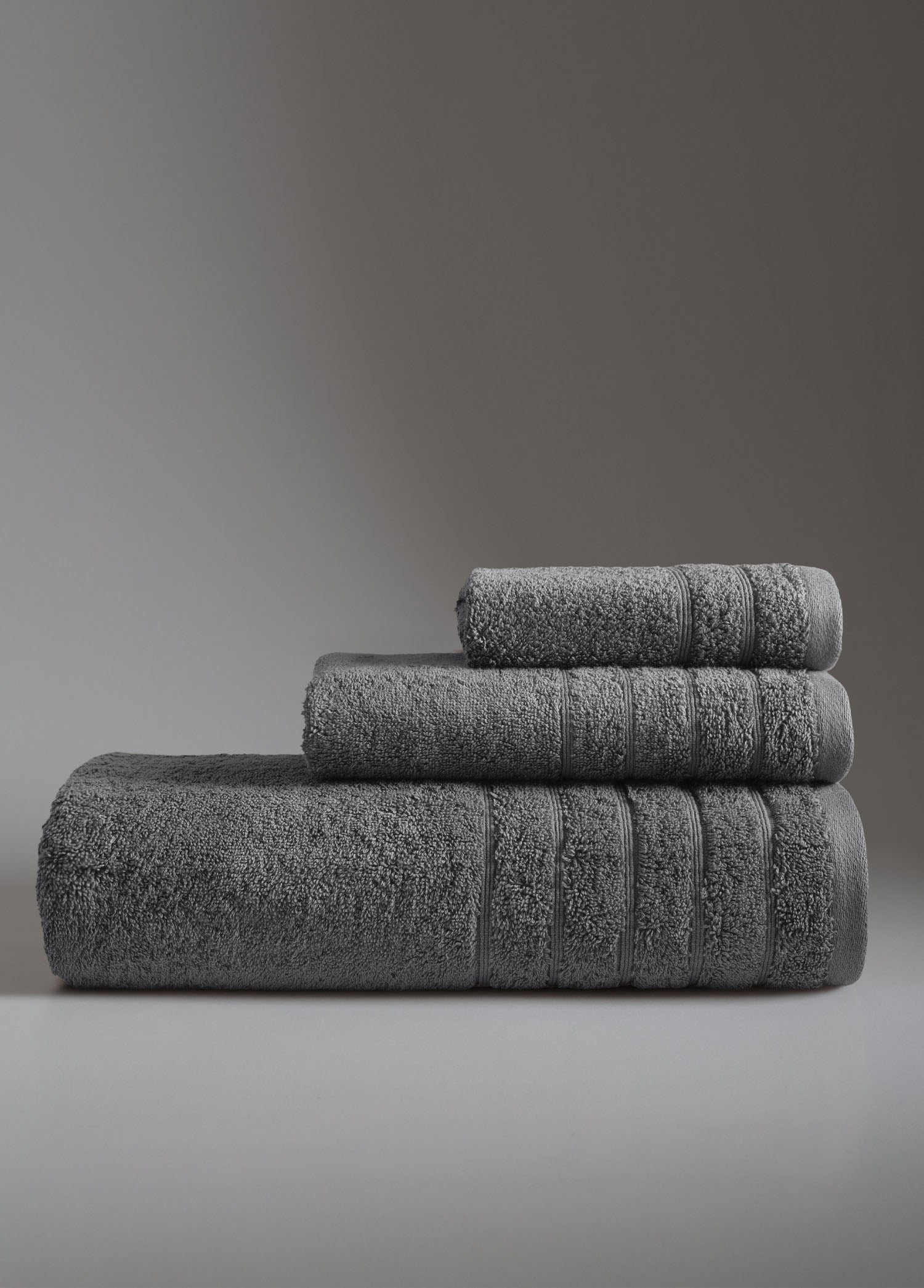 Serafina 3'lü Havlu Seti Antrasit - CHERX