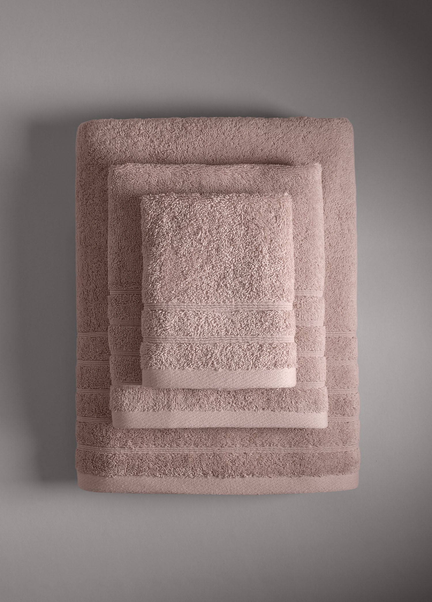 Serafina 3'lü Havlu Seti Pudra - CHERX