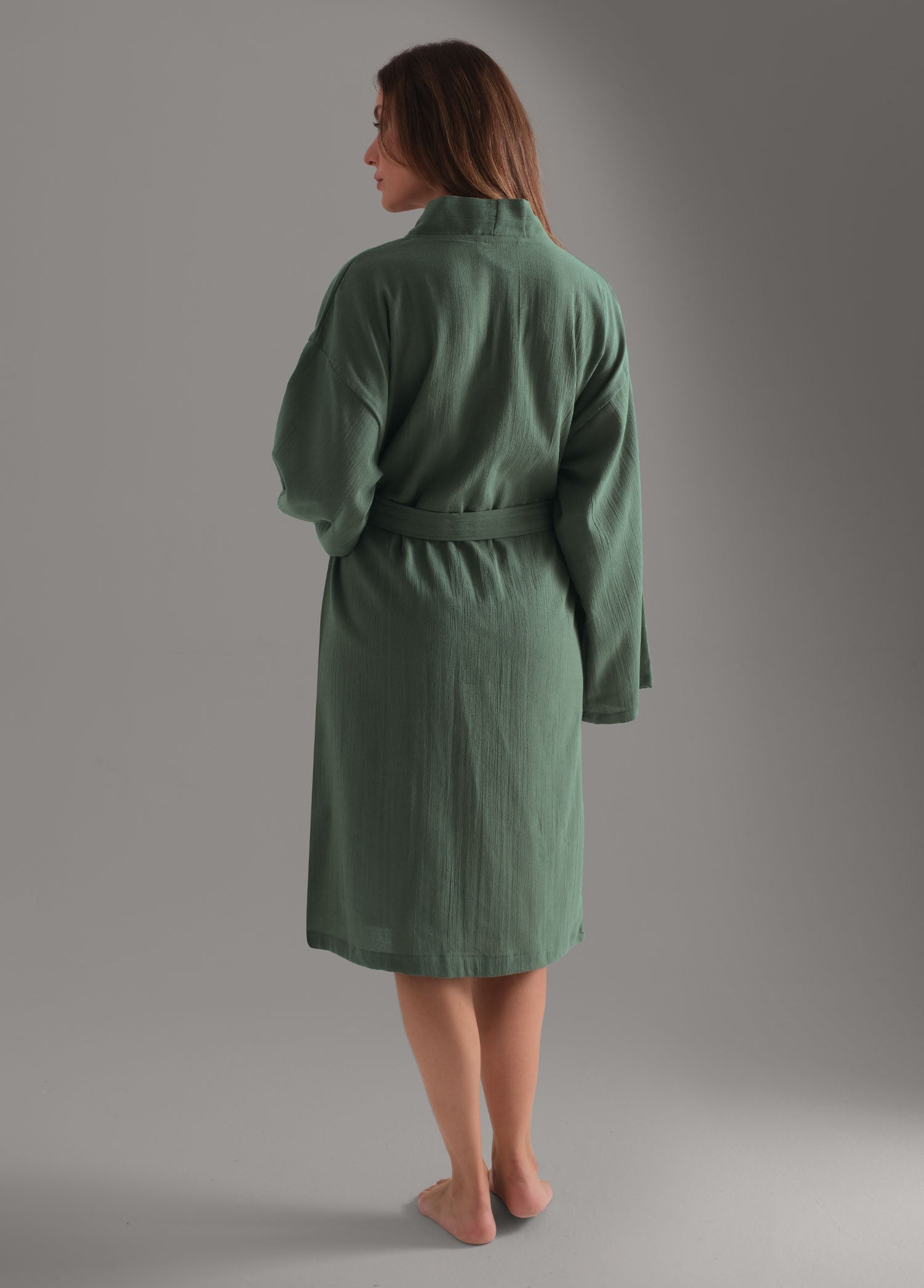 Şile Bezi Bornoz Koyu Yeşil - CHERX