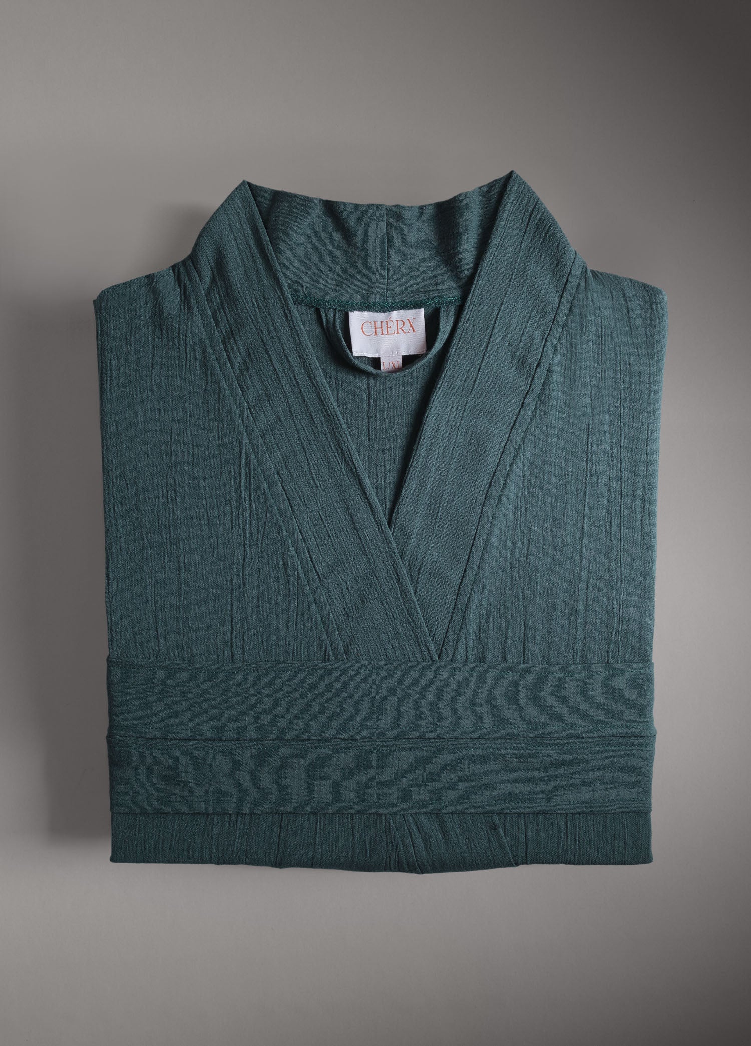 Şile Bezi Bornoz Petrol Mavi - CHERX