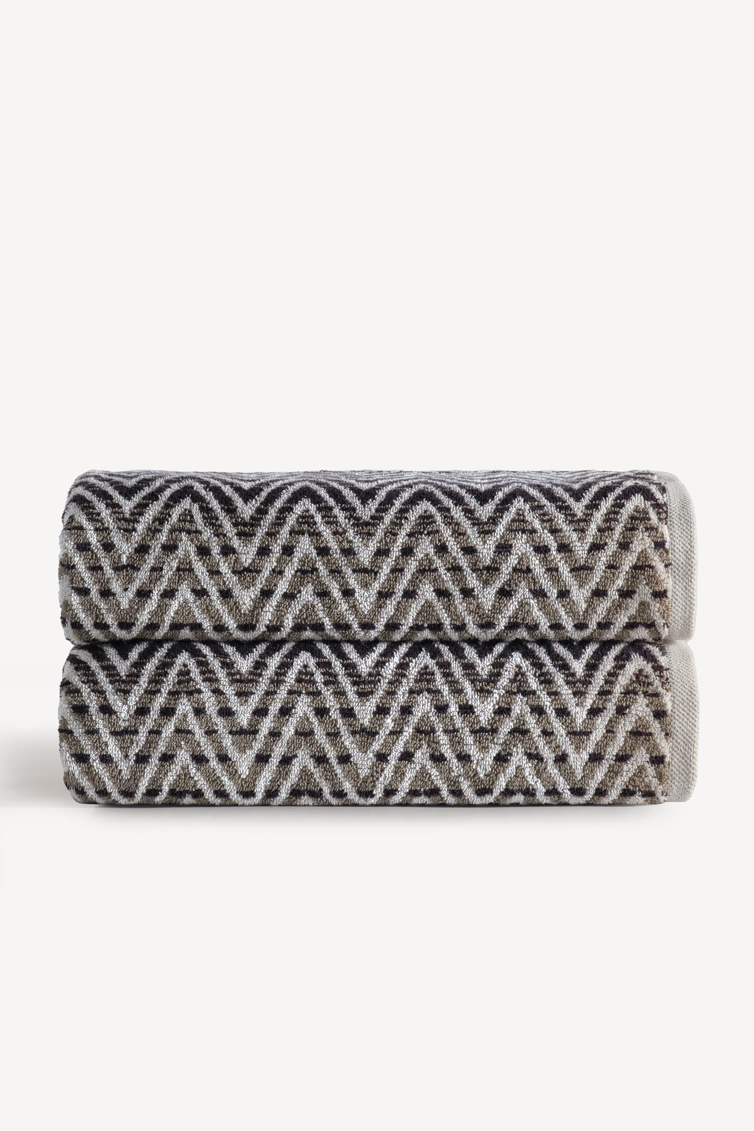 Zyon İpliği Boyalı 2'li Banyo Havlusu Seti Taş - CHERX