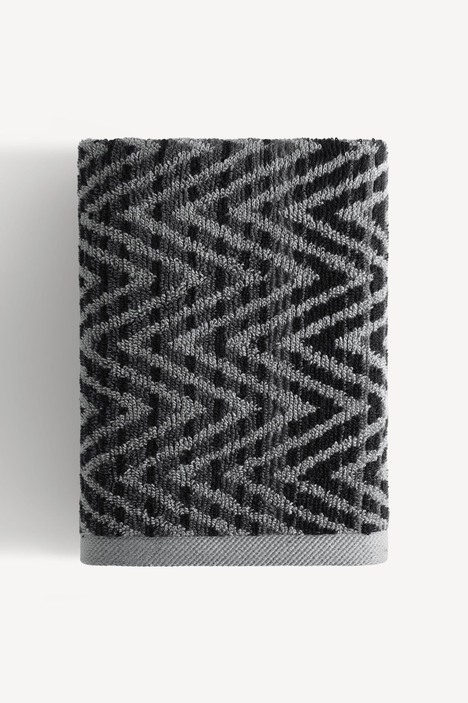 Zyon İpliği Boyalı 4’lü El Havlusu Seti Antrasit - CHERX