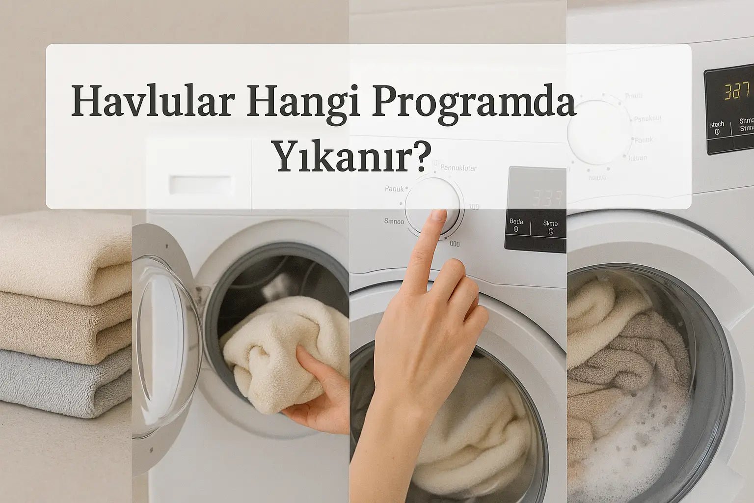 Havlular Hangi Programda Yıkanır? - CHERX