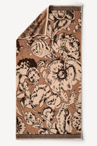 Caressa İpliği Boyalı 2'li Banyo Havlusu Seti Karamel - CHERX