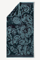 Caressa İpliği Boyalı 2'li Banyo Havlusu Seti Petrol - CHERX