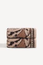 Caressa İpliği Boyalı 2’li El Havlusu Seti Karamel - CHERX