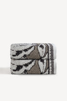 Caressa İpliği Boyalı 2’li El Havlusu Seti Taş - CHERX