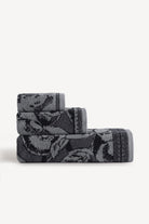 Caressa İpliği Boyalı 3'lü Havlu Seti Antrasit - CHERX