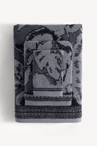 Caressa İpliği Boyalı 3'lü Havlu Seti Antrasit - CHERX