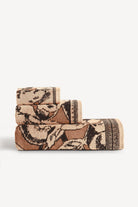 Caressa İpliği Boyalı 3'lü Havlu Seti Karamel - CHERX