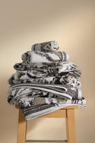 Caressa İpliği Boyalı 3'lü Havlu Seti Taş - CHERX