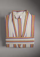 Kara Tezgah Bornoz Multicolor Çubuk Şeritli - CHERX