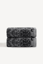 Matilda İpliği Boyalı 2’li El Havlusu Seti Antrasit - CHERX