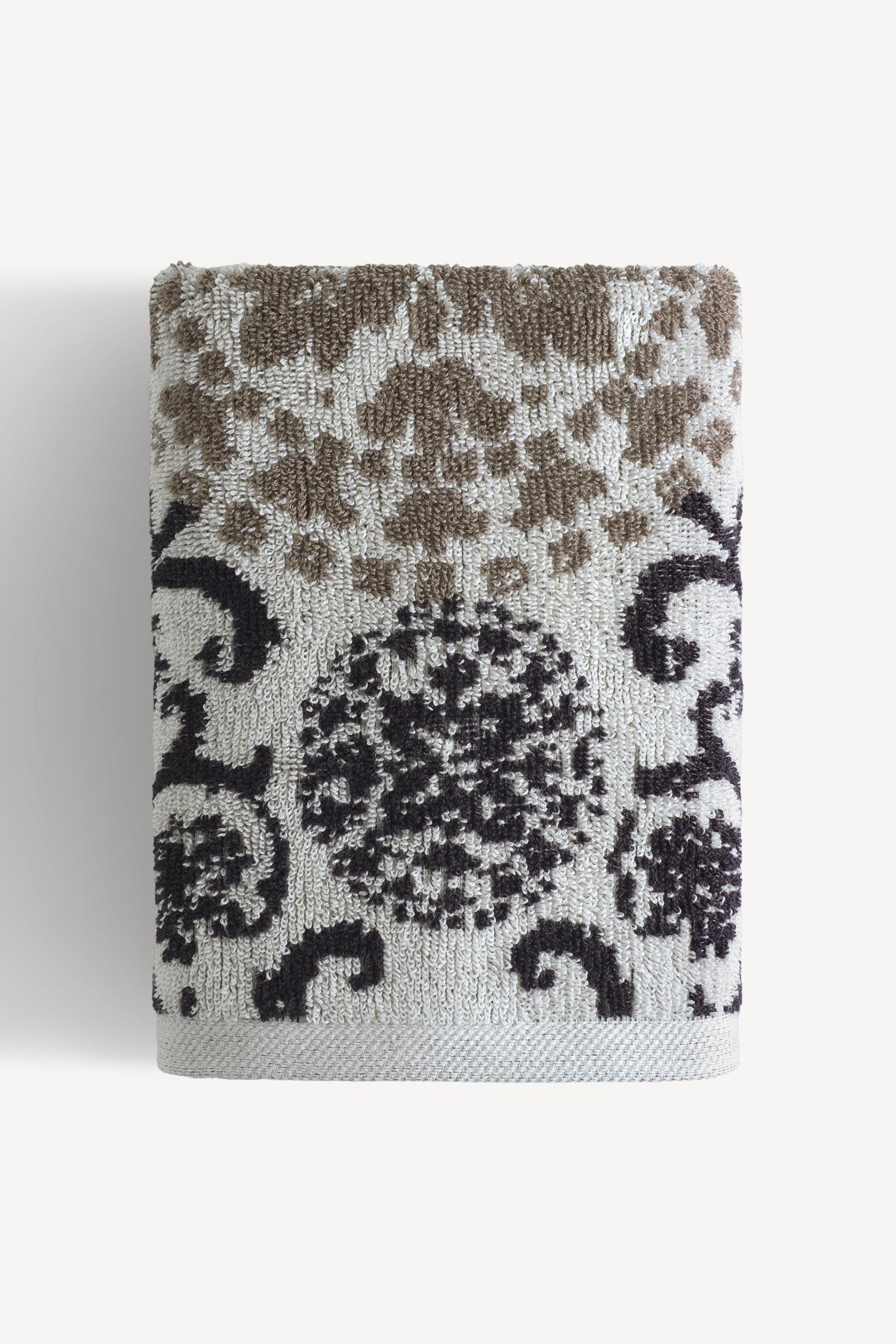 Matilda İpliği Boyalı 2’li El Havlusu Seti Taş - CHERX