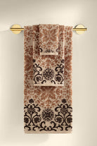 Matilda İpliği Boyalı 3'lü Havlu Seti Karamel - CHERX