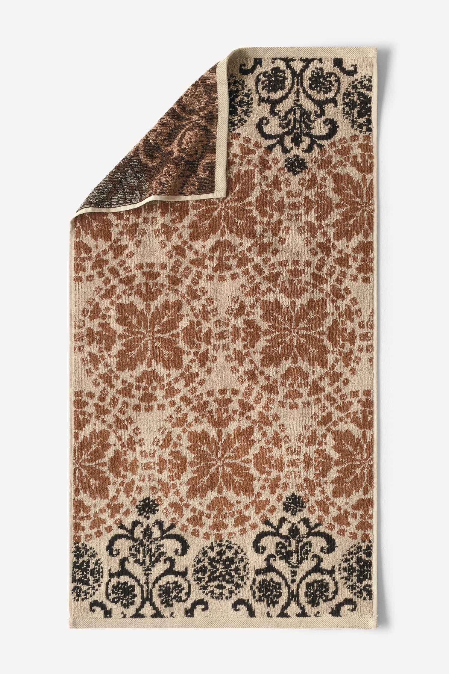 Matilda İpliği Boyalı 4’lü El Havlusu Seti Karamel - CHERX