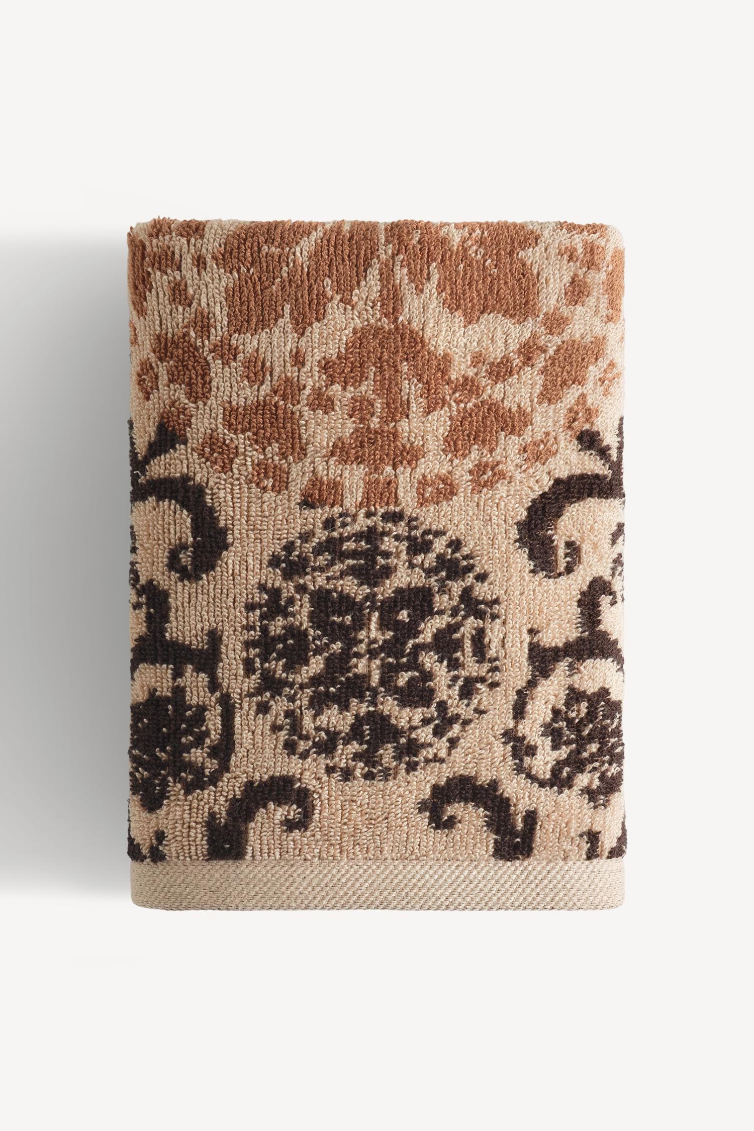 Matilda İpliği Boyalı 4’lü El Havlusu Seti Karamel - CHERX