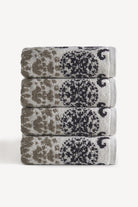 Matilda İpliği Boyalı 4’lü El Havlusu Seti Taş - CHERX