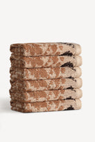 Matilda İpliği Boyalı 6'lı Misafir Havlusu Seti Karamel - CHERX