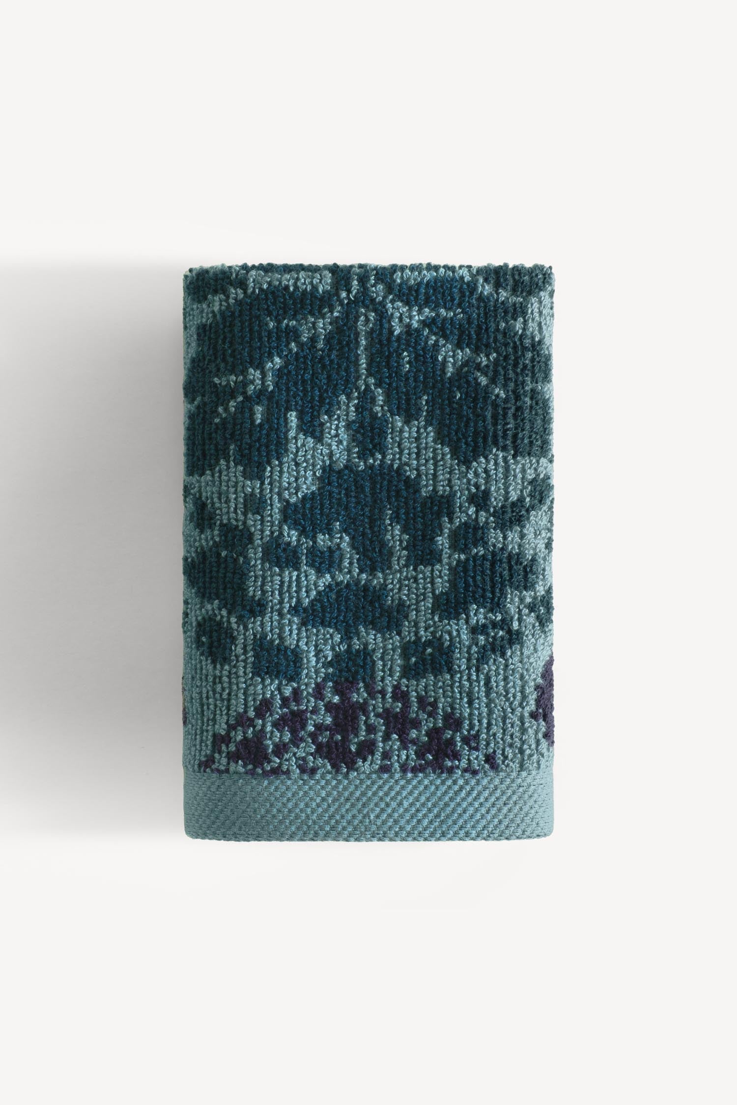 Matilda İpliği Boyalı 6'lı Misafir Havlusu Seti Petrol - CHERX