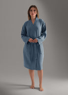 Müslin Bornoz Indigo Mavi - CHERX