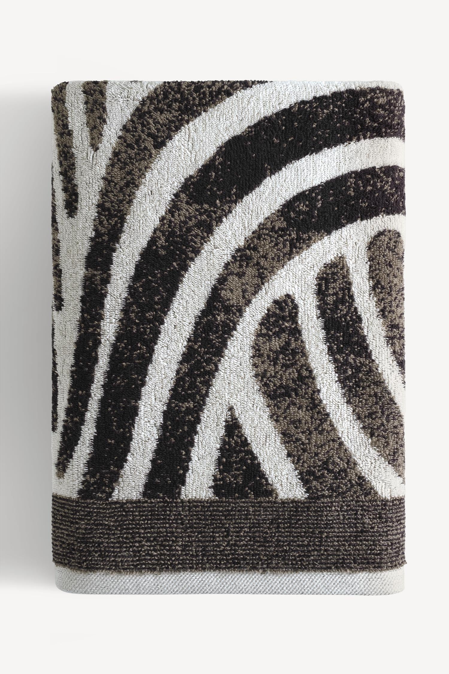 Pluma İpliği Boyalı 2'li Banyo Havlusu Seti Taş - CHERX