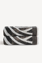 Pluma İpliği Boyalı 2'li Banyo Havlusu Seti Taş - CHERX