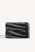 Pluma İpliği Boyalı 2’li El Havlusu Seti Antrasit - CHERX