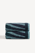 Pluma İpliği Boyalı 2’li El Havlusu Seti Petrol - CHERX