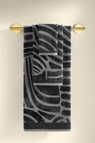 Pluma İpliği Boyalı 3'lü Havlu Seti Antrasit - CHERX