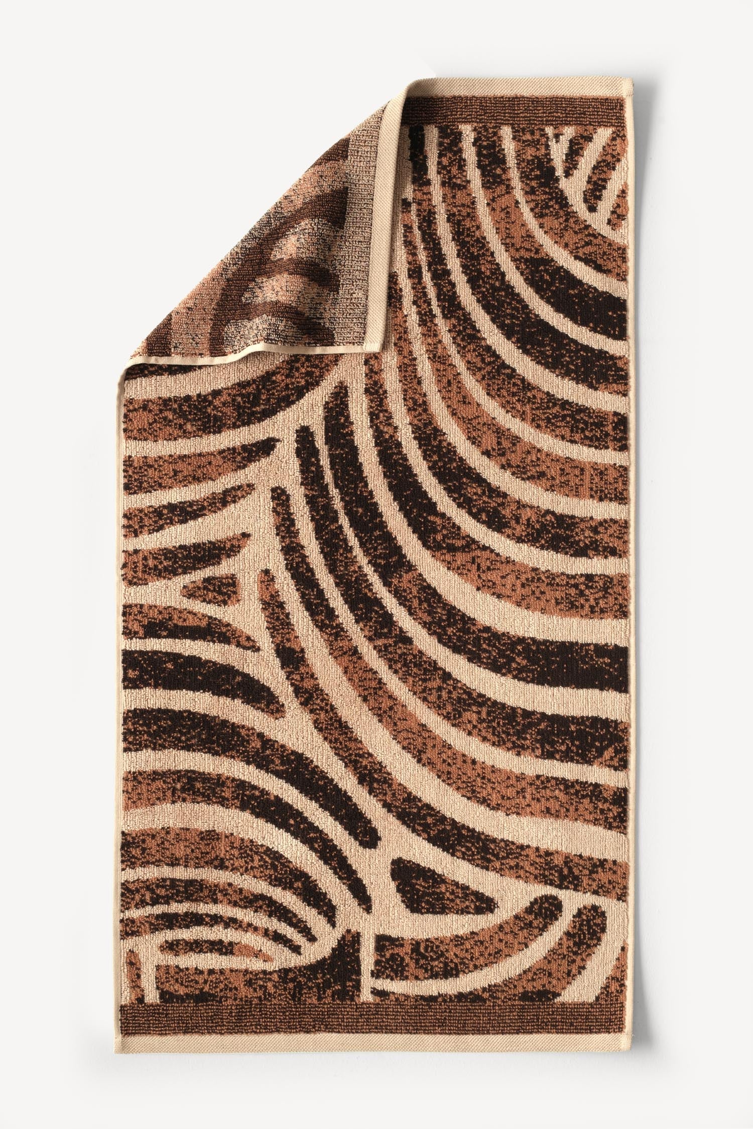 Pluma İpliği Boyalı 4’lü El Havlusu Seti Karamel - CHERX