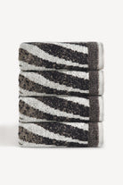 Pluma İpliği Boyalı 4’lü El Havlusu Seti Taş - CHERX