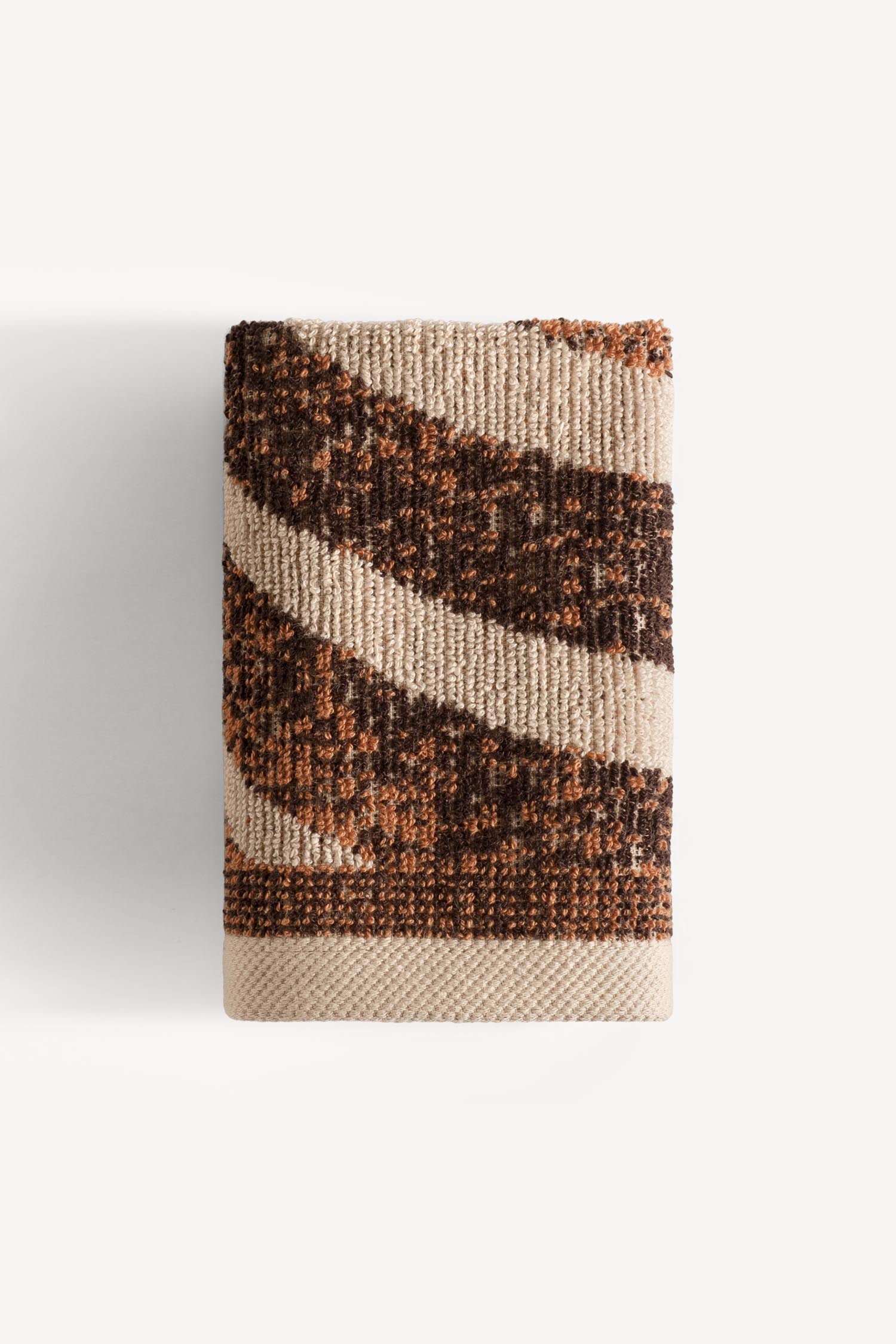 Pluma İpliği Boyalı 6'lı Misafir Havlusu Seti Karamel - CHERX