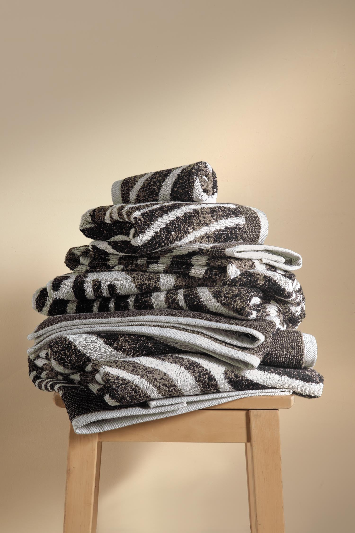 Pluma İpliği Boyalı 6'lı Misafir Havlusu Seti Taş - CHERX